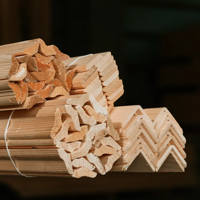 Drevené ukončovacie lišty 3 cm